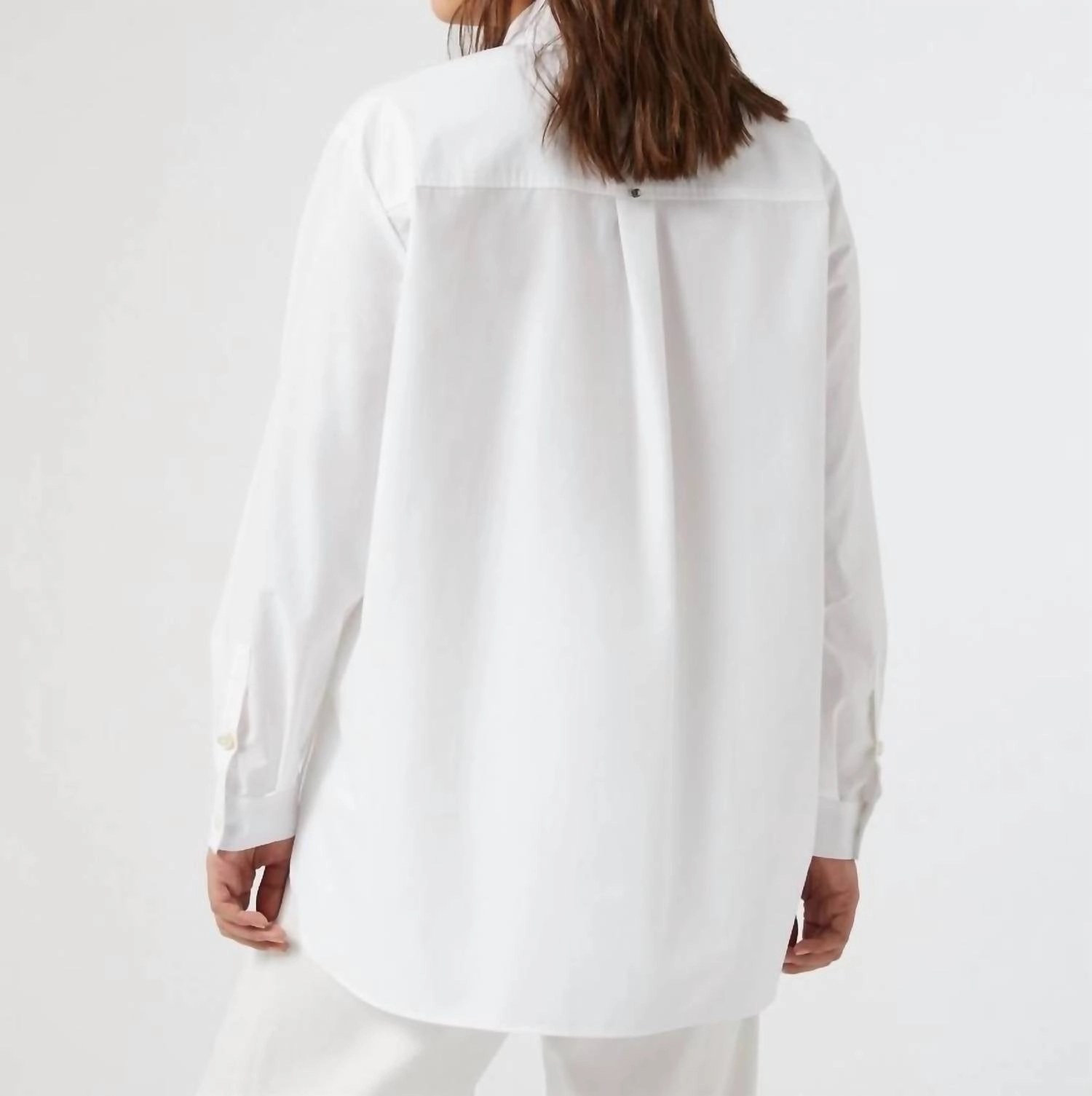 Tartufo Poplin Embroidered Shirt In Optical White