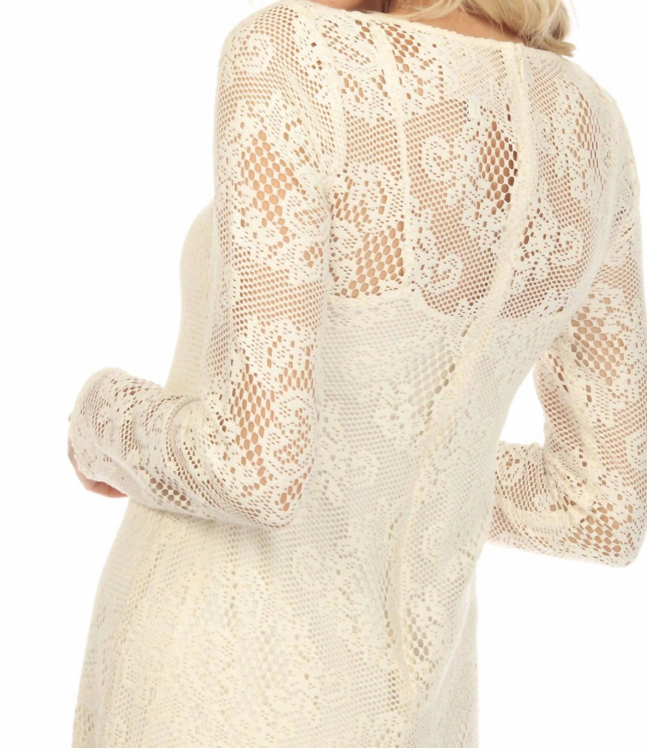 Tayla Lace Dress In White