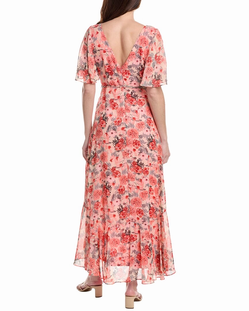 Taylor Chiffon Faux Wrap Maxi Dress