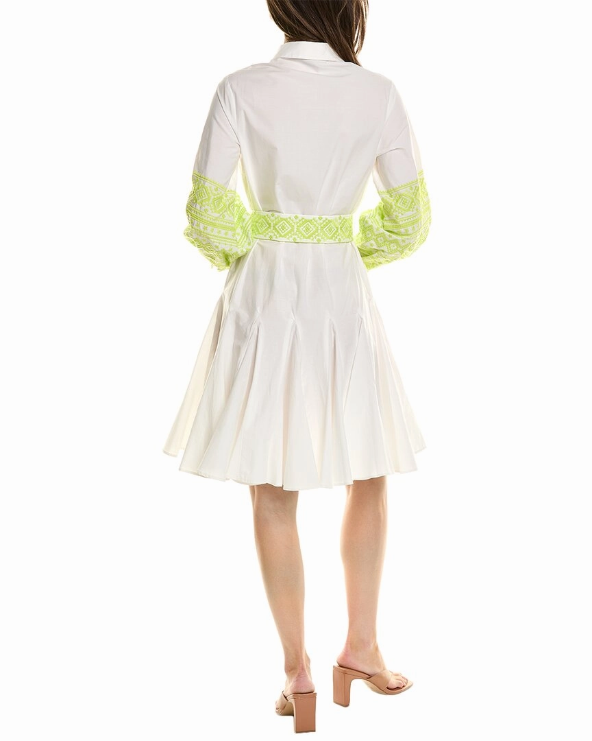 Teri Jon by Rickie Freeman Embroidered Shirtdress