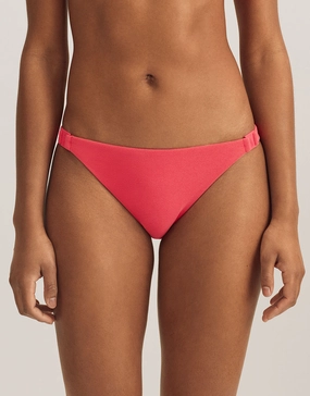 Terry Logo Trim Devin Hipster Bikini Pant - Coral Swim Womens - beachwear discount