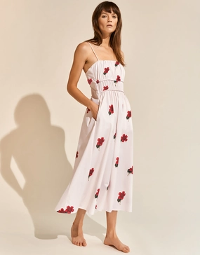 The Bloom Dress - White Red Maryan Mehlhorn - Maryan Mehlhorn dresses