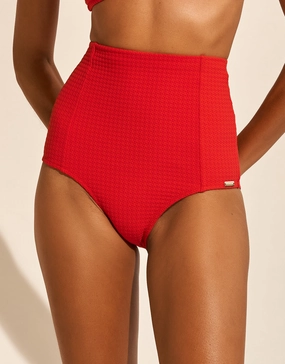 The Bloom High Waist Bikini Pant - Radiant Red Maryan Mehlhorn - Maryan Mehlhorn dresses