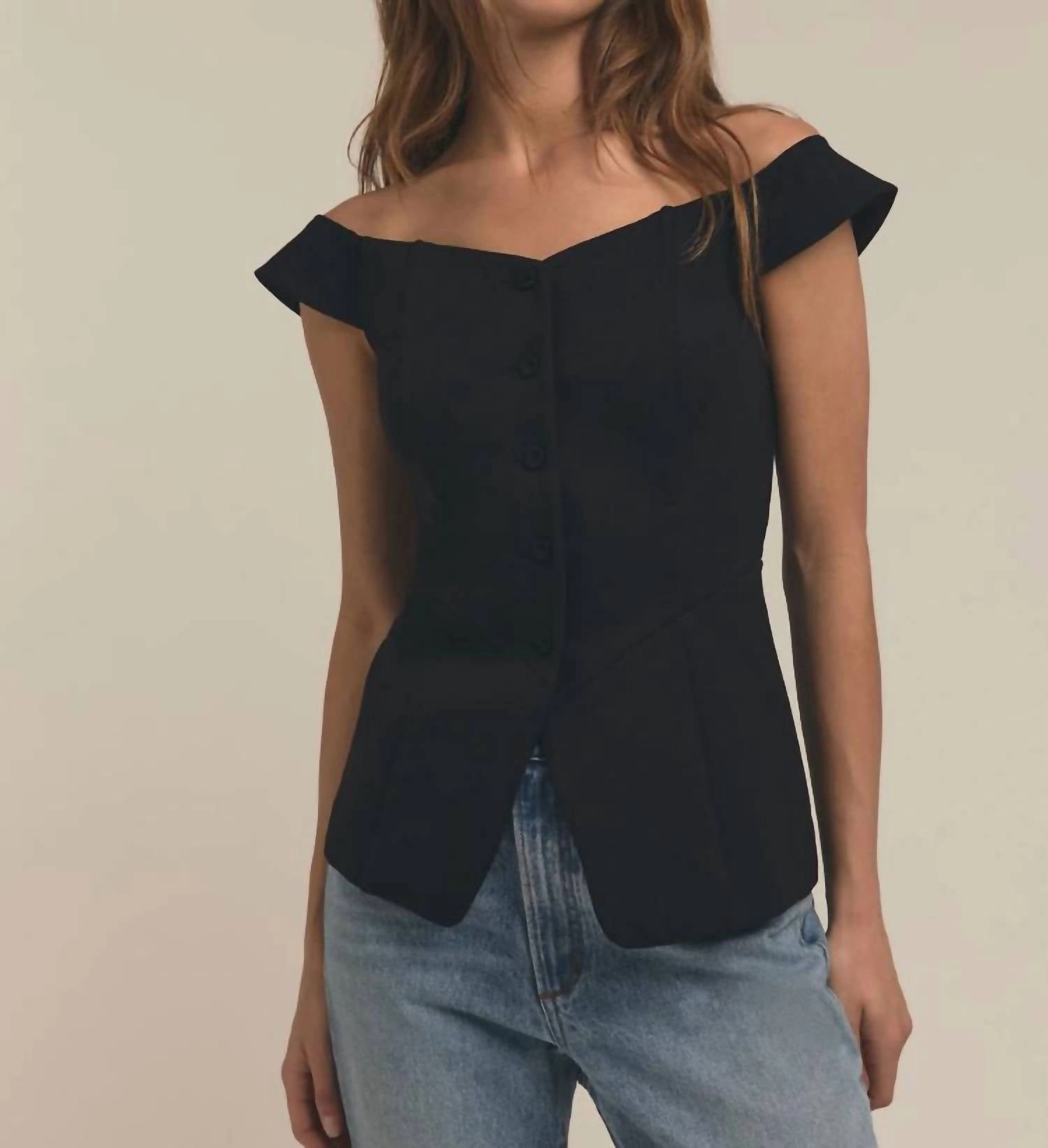 The One I Want Top In Black
