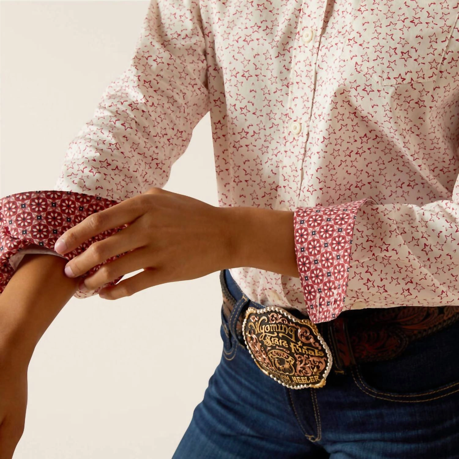 The Union Star Kirby Stretch Shirt - Plus In Dark Mauve