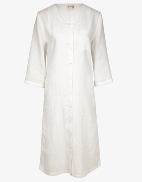 The White Collection Midi Beach Shirt - Natural White Maryan Mehlhorn - Maryan Mehlhorn dresses