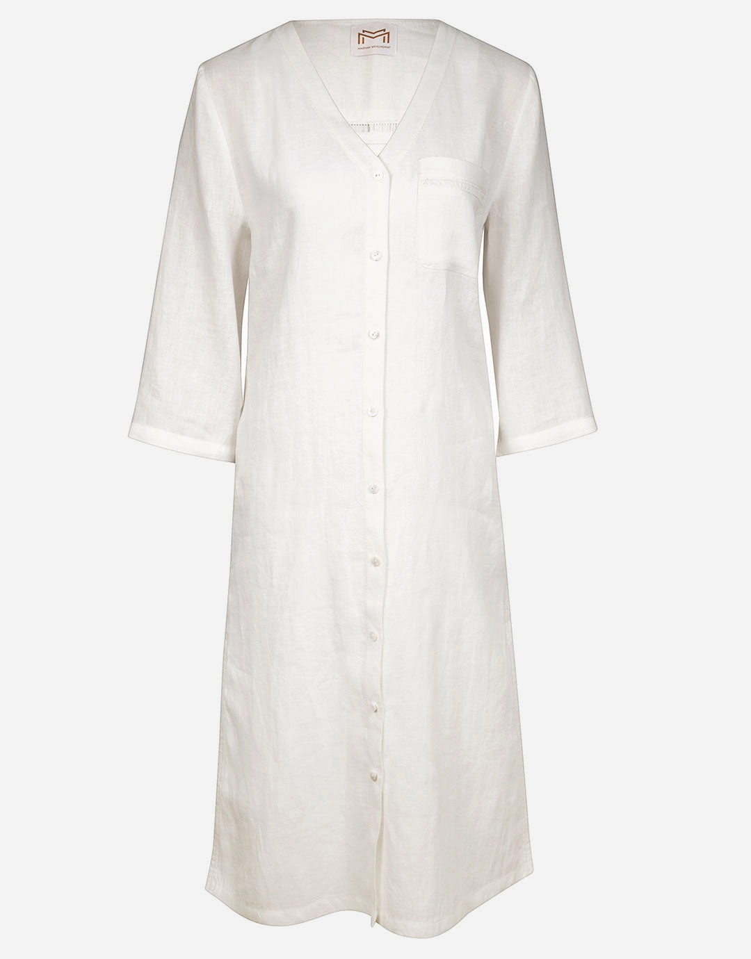 The White Collection Midi Beach Shirt - Natural White Maryan Mehlhorn - Maryan Mehlhorn dresses