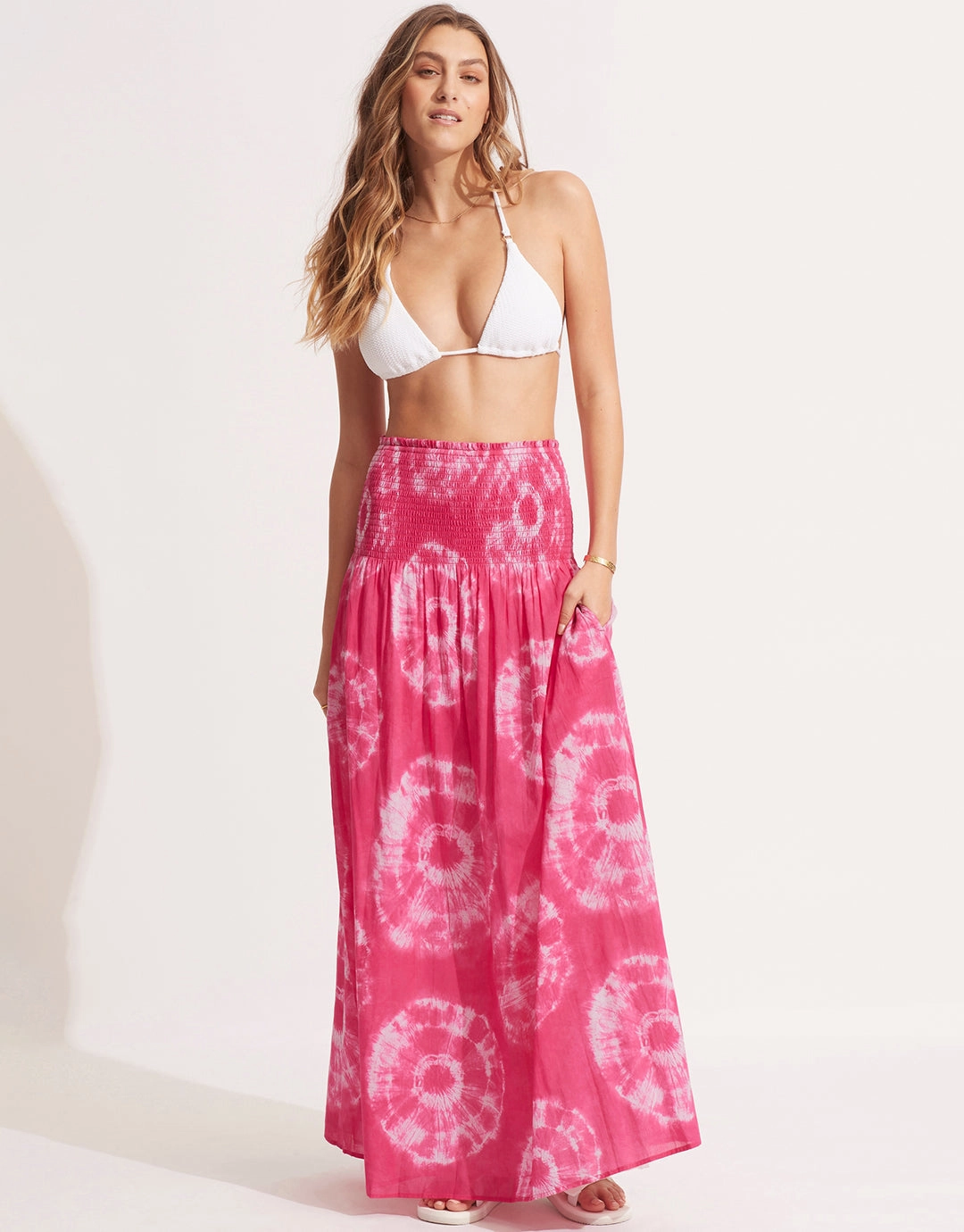 Tie Dye Skirt Dress - Rose Pink Seafolly - Seafolly bikinis sale