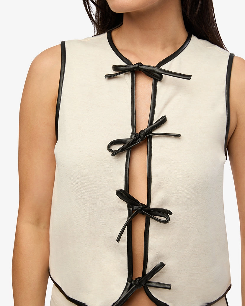 Tie Front Vest