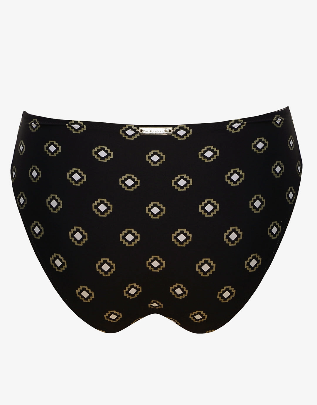 Tiles Craft Ruched Side Hipster Bikini Pant - Black Neutrals