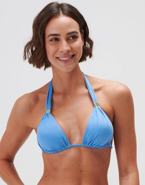 Timeless Halter Bikini Top - Cerulean Swim Womens - beachwear discount