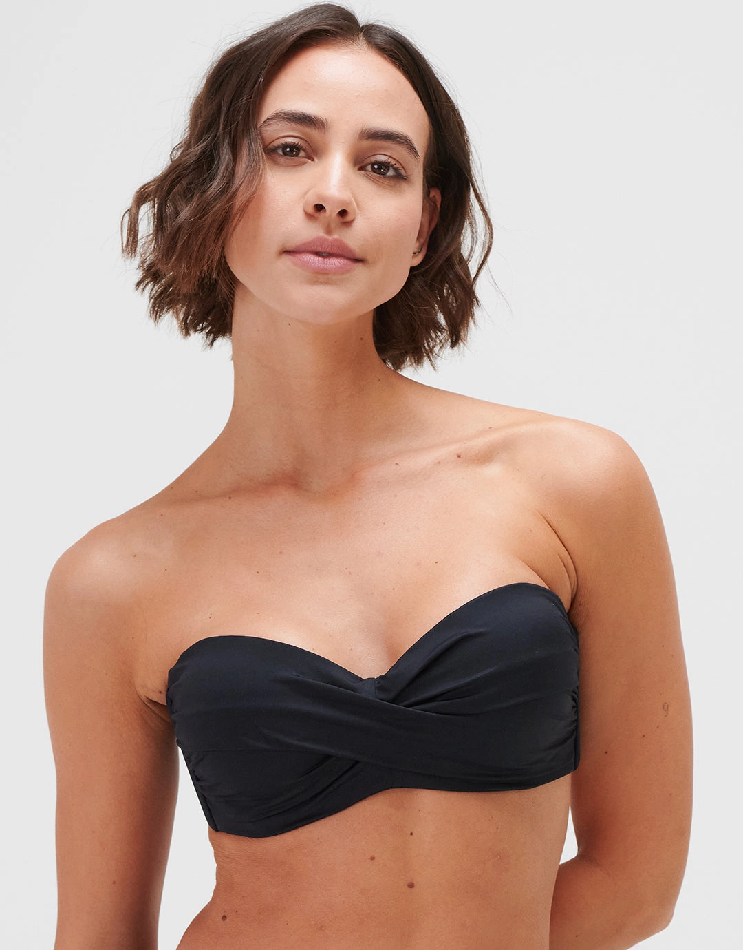 Timeless Twist Bandeau Bikini Top - Jet Swim Womens - beachwear discount