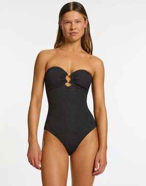 Tirari Nights Bandeau Swimsuit - Black Jets - Jets swimwear best price