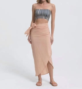 Trinity Wrap Skirt Safari Swim Womens - bandeau bikinis clearance