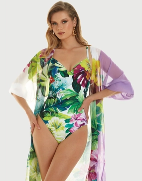 Tropic Midi Beach Shirt - Tropical Roidal - Roidal activewear best price
