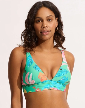 Tropica Longline Tri Bikini Top - Jade Swim Womens - one-pieces cheap