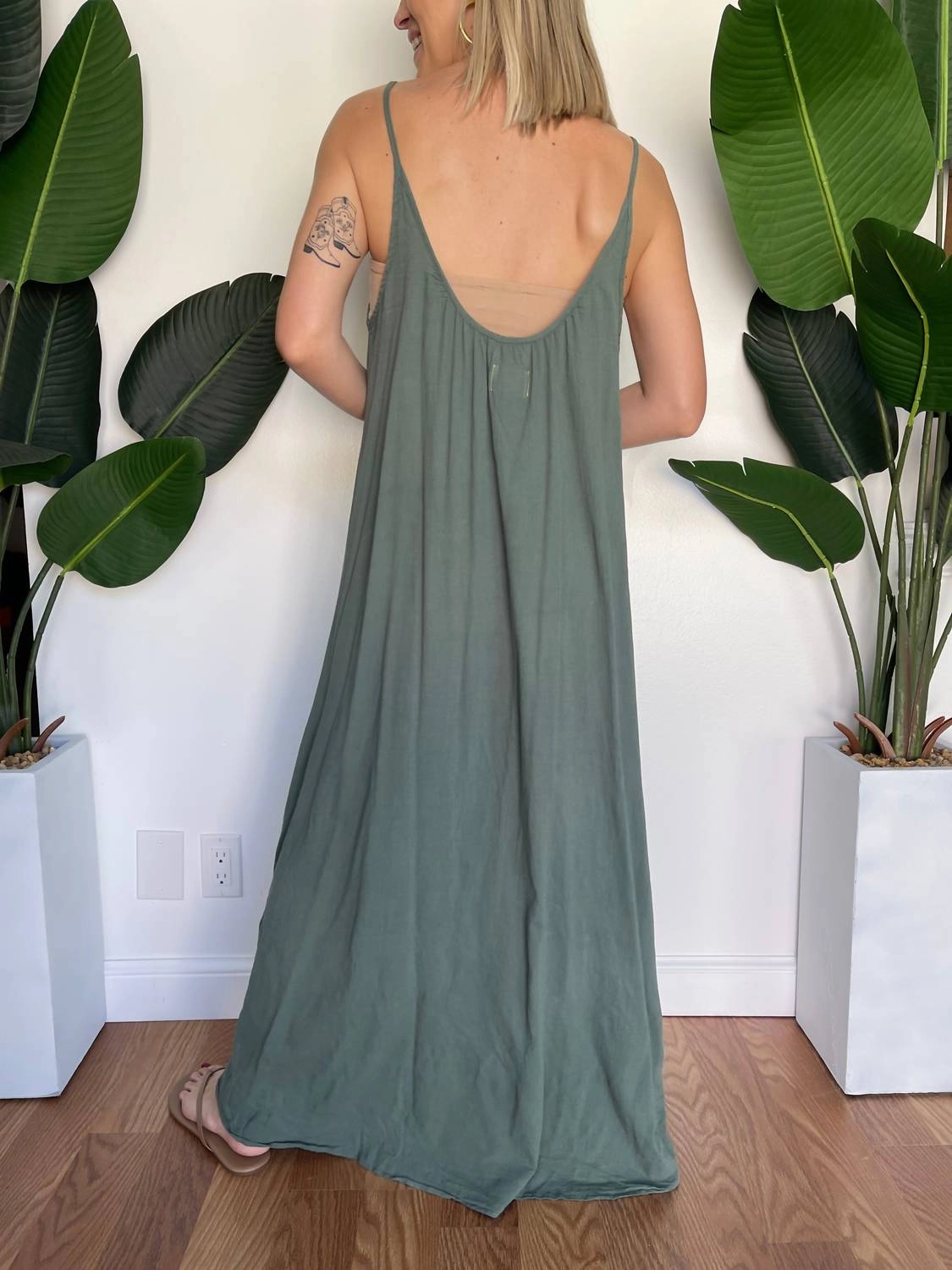 Tulum Low Back Maxi In Sea Green
