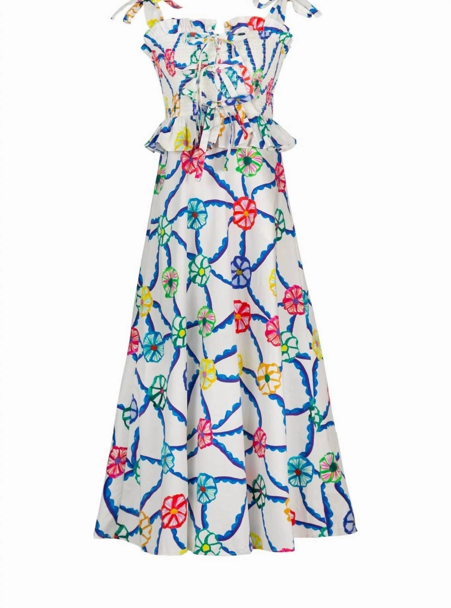 Turpan Dress In Blue Multicolor