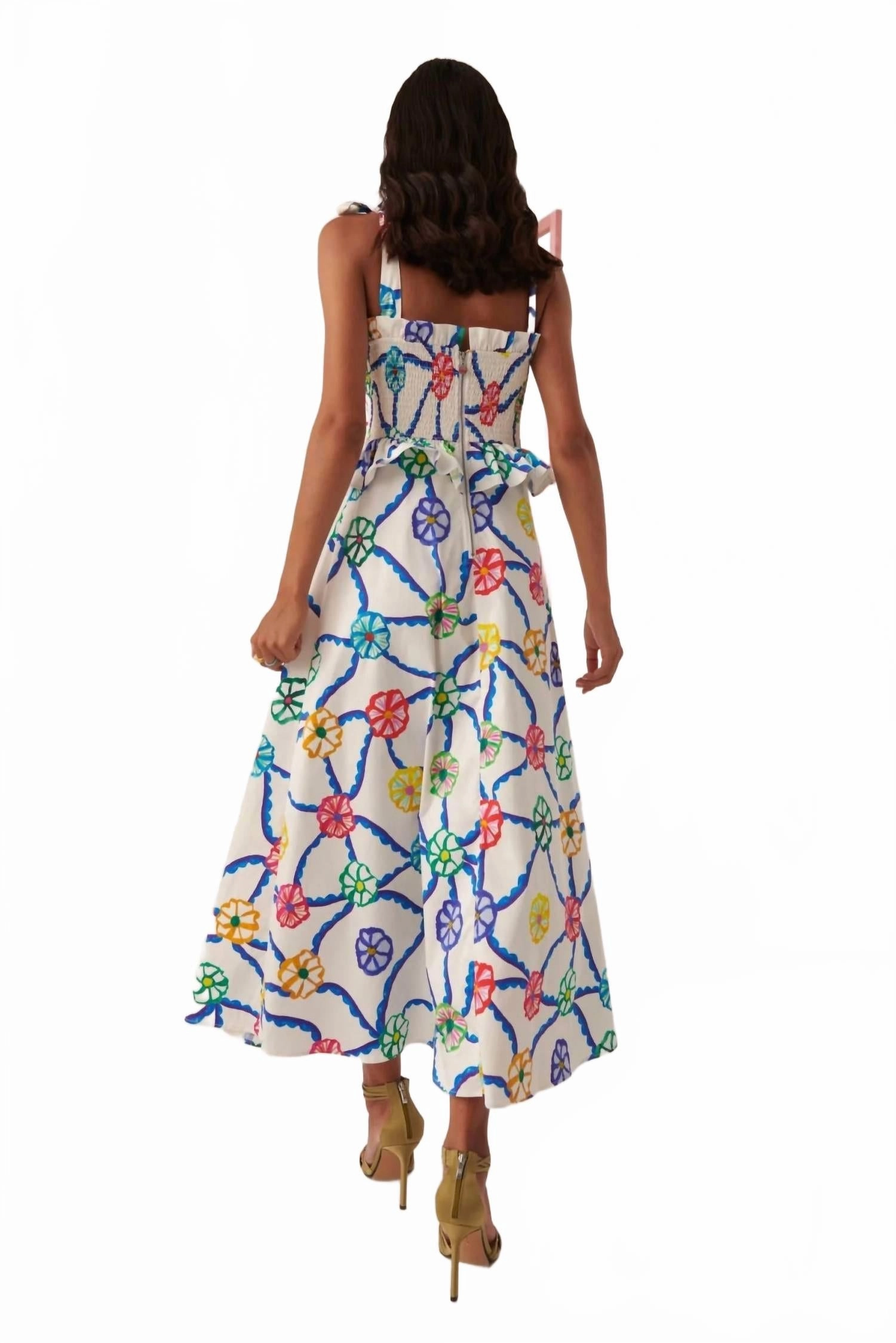 Turpan Dress In Blue Multicolor