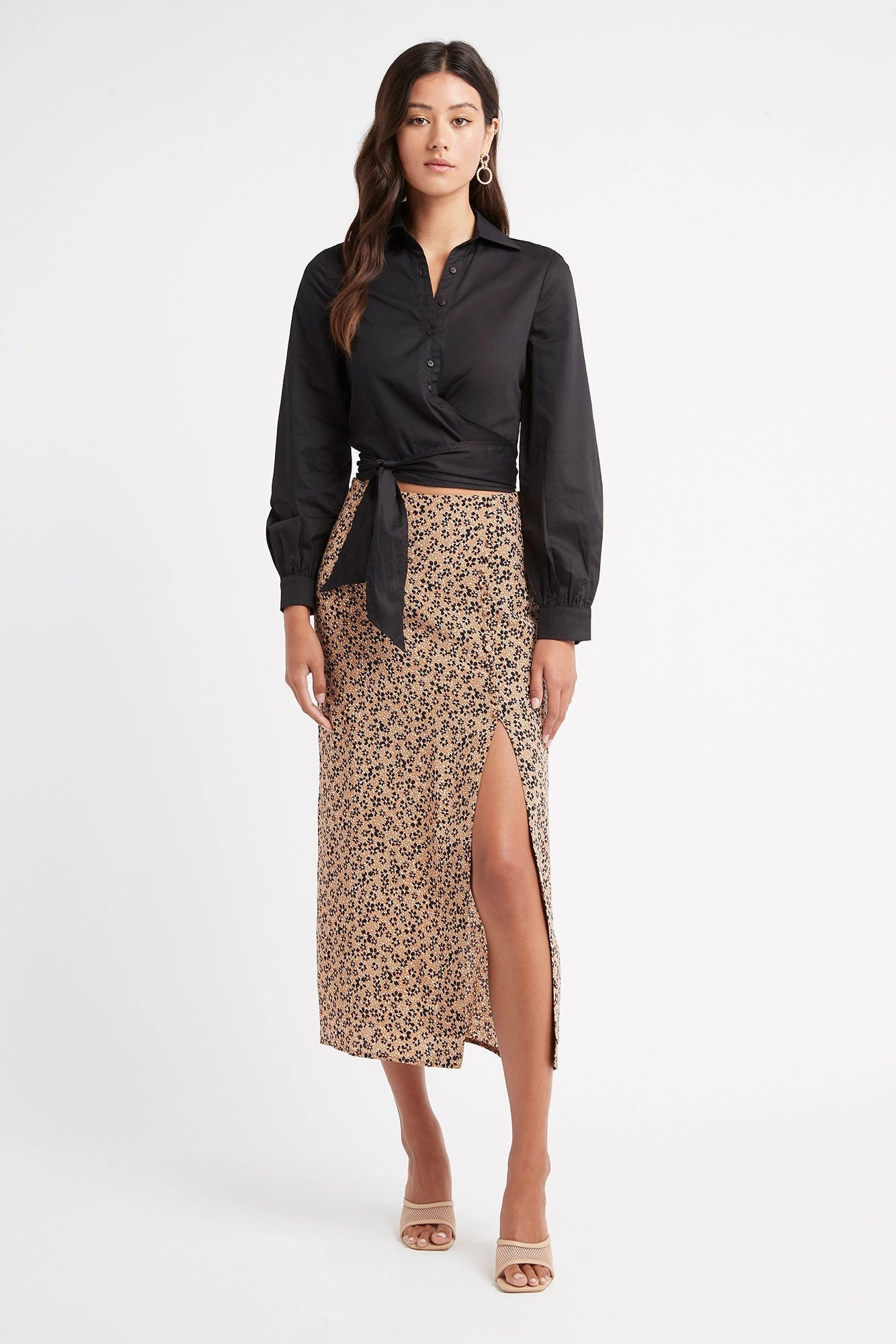 Tyla Midi Split Skirt womens leggings best offer