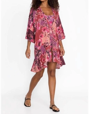 Valennis Ruffle Kimono Swim Womens - ruffle swimwear best price