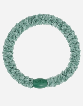 Velvet Hair Tie - Faded Green Kknekki - Kknekki fashion outlet