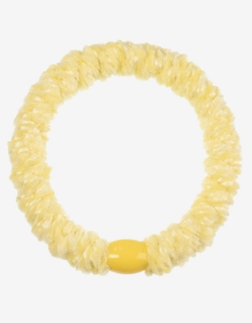 Velvet Hair Tie - Light Yellow Kknekki - Kknekki fashion outlet