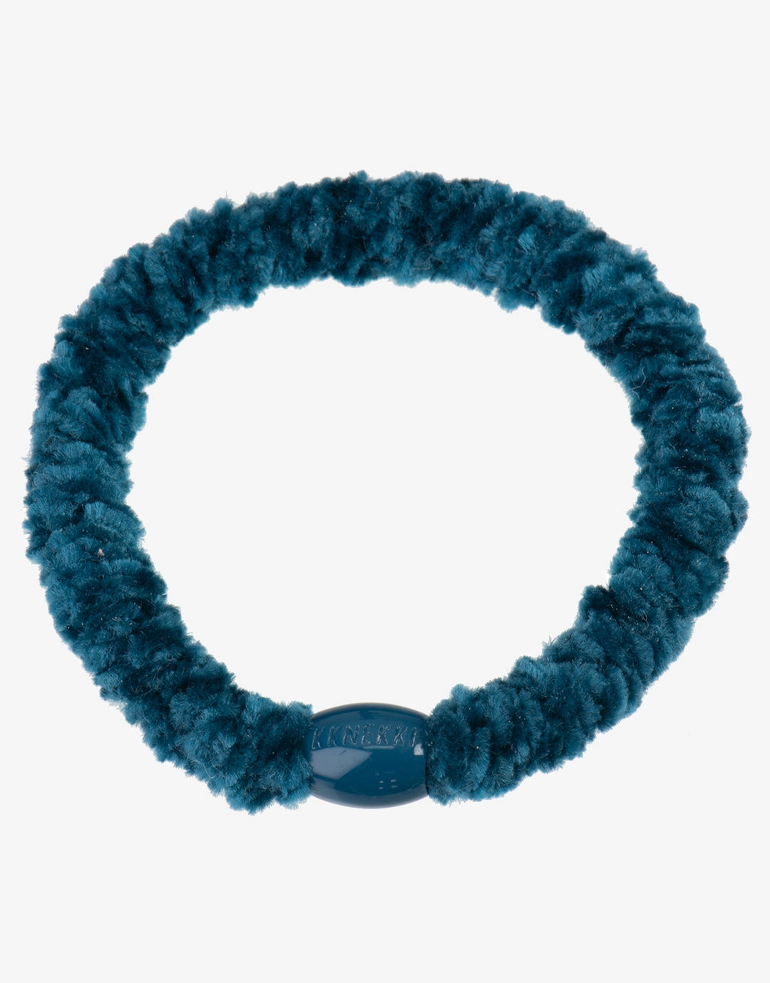 Velvet Hair Tie - Petrol Blue Kknekki - Kknekki fashion outlet