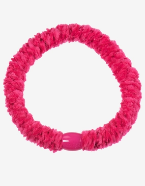 Velvet Hair Tie - Strong Pink Kknekki - Kknekki fashion outlet