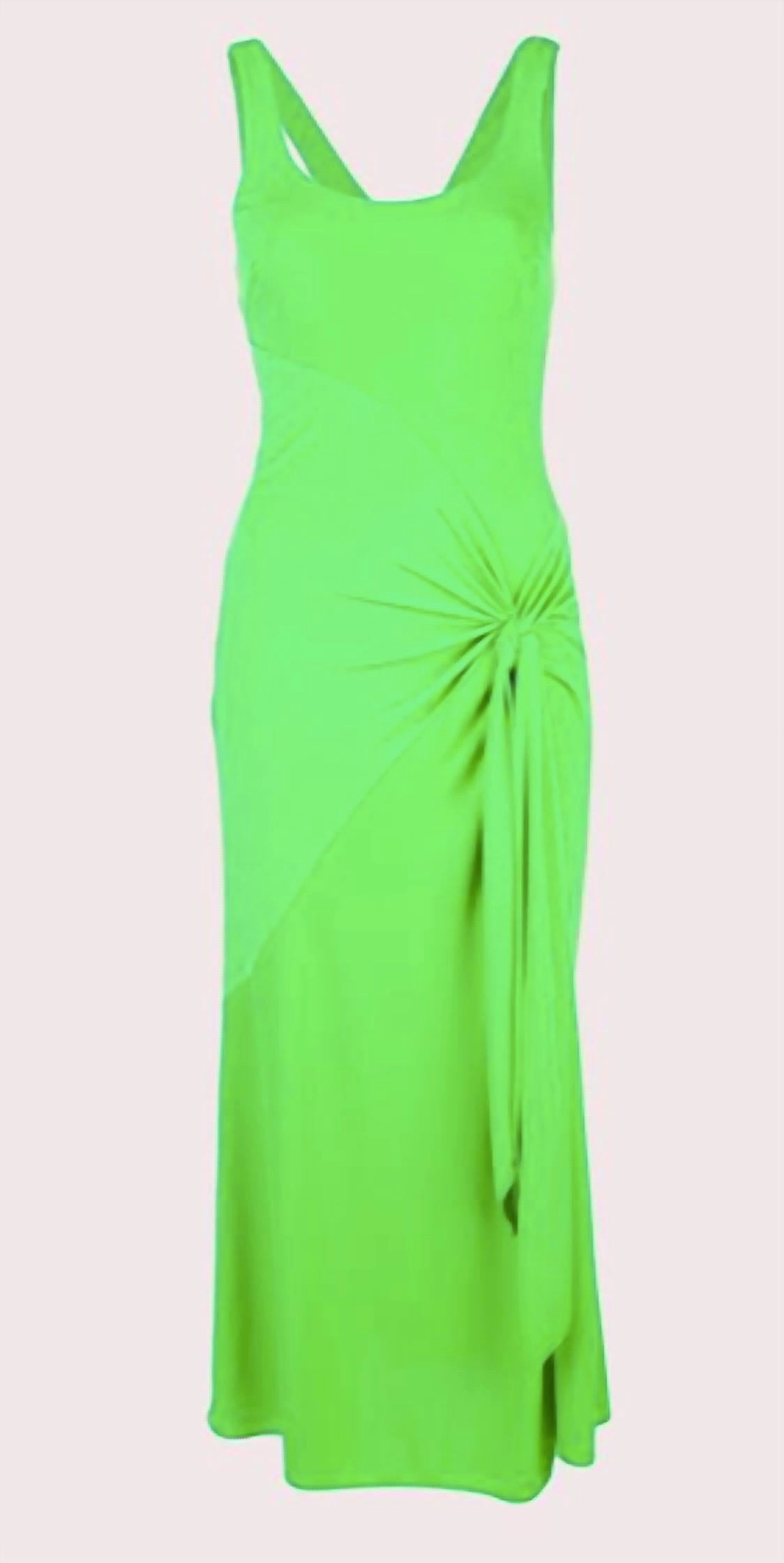 Vera Dress in Viper Green
