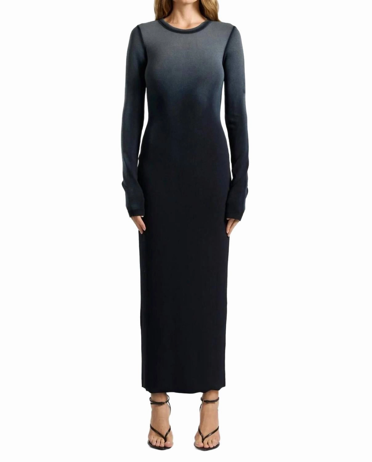 Verona Maxi Dress In Black Cast