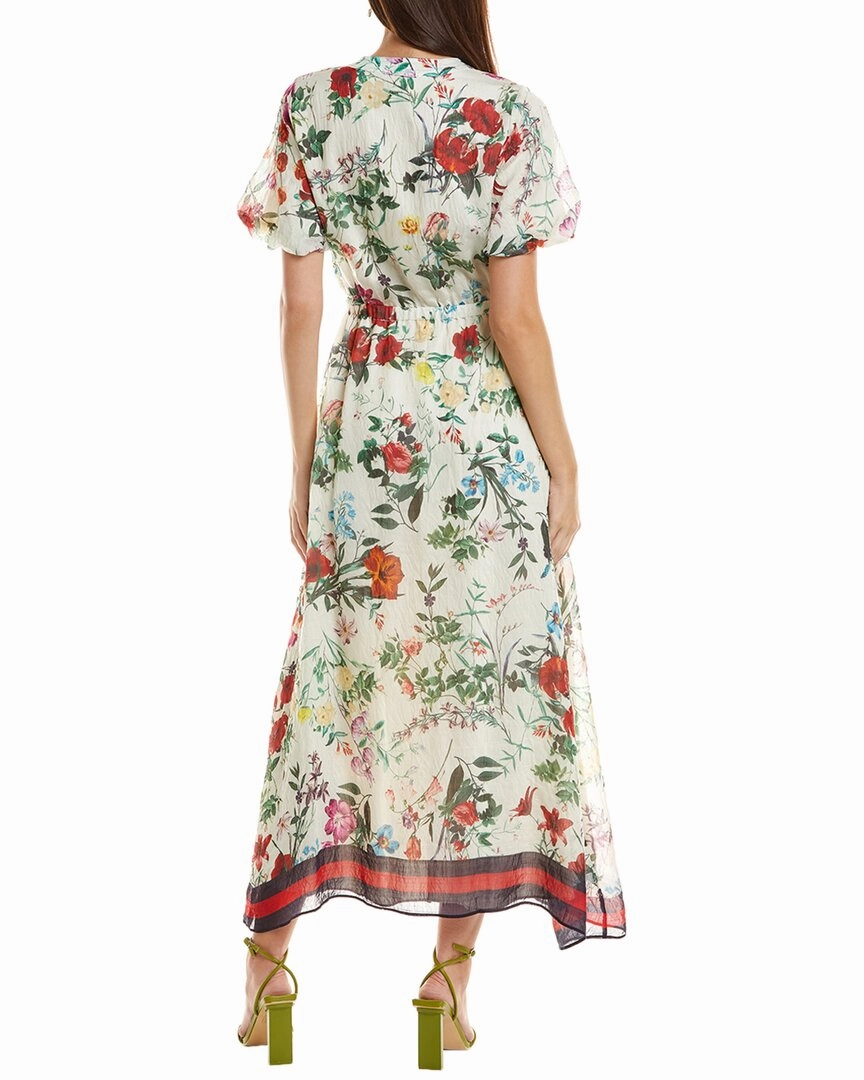 Vince Camuto Short Puff Sleeve Maxi Dress