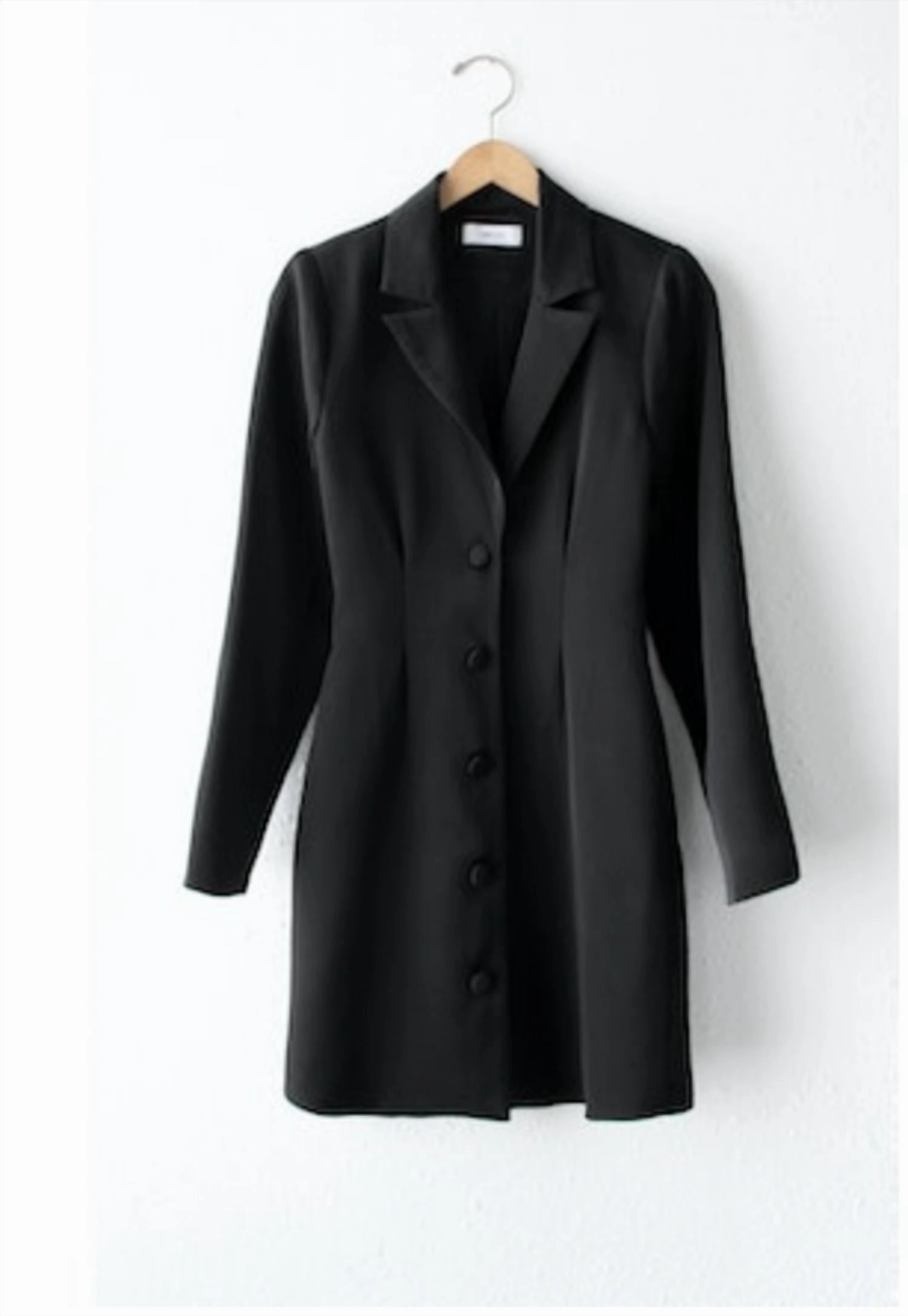 Viv Tailored Mini Blazer Dress In Black