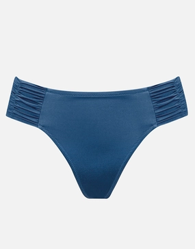 Viva Energy Ruched Side Bikini Pant - Denim Dose Watercult - Watercult swimsuits sale