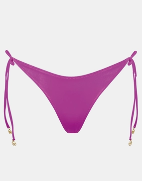 Viva Energy Tie Side Bikini Pant - Pink Flash Swim Womens - sport swimwear clearance