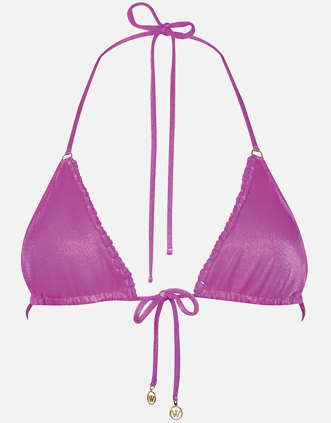 Viva Energy Triangle Bikini Top - Pink Flash Swim Womens - one-pieces cheap