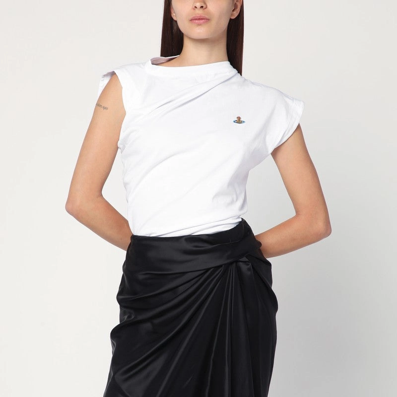 Vivienne Westwood Women's Asymmetric T-Shirt With Orb Logo