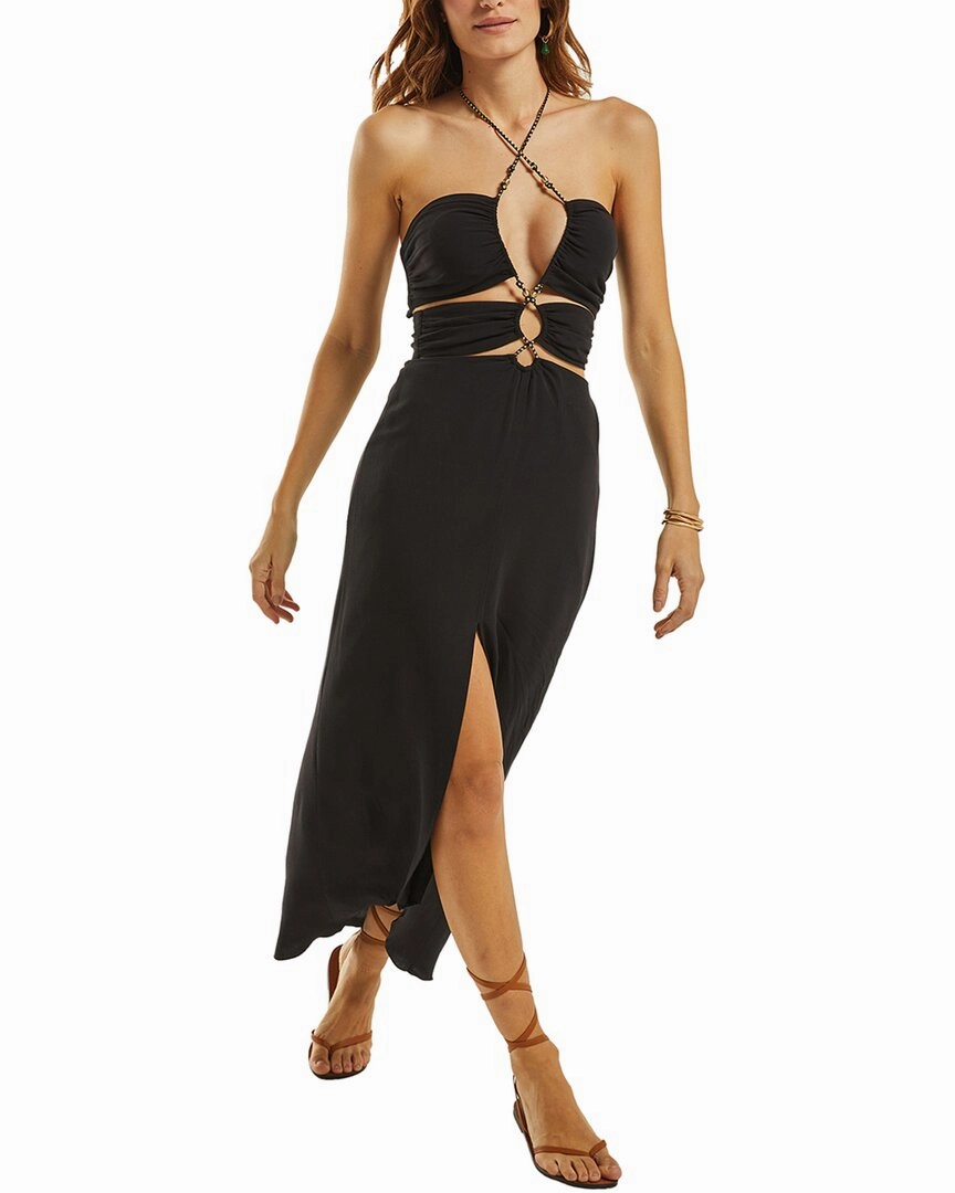 ViX Solid Luana Detail Long Dress