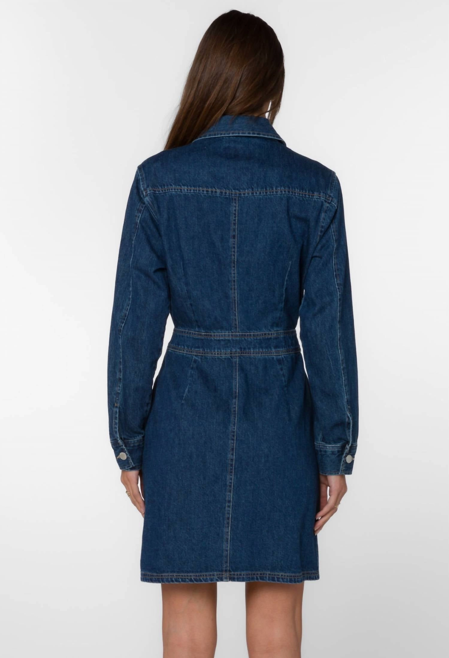 Warner Lake Denim Dress In 726 Lake Mead