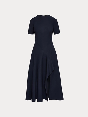 Wave Detail Midi Dress wrap dresses clearance