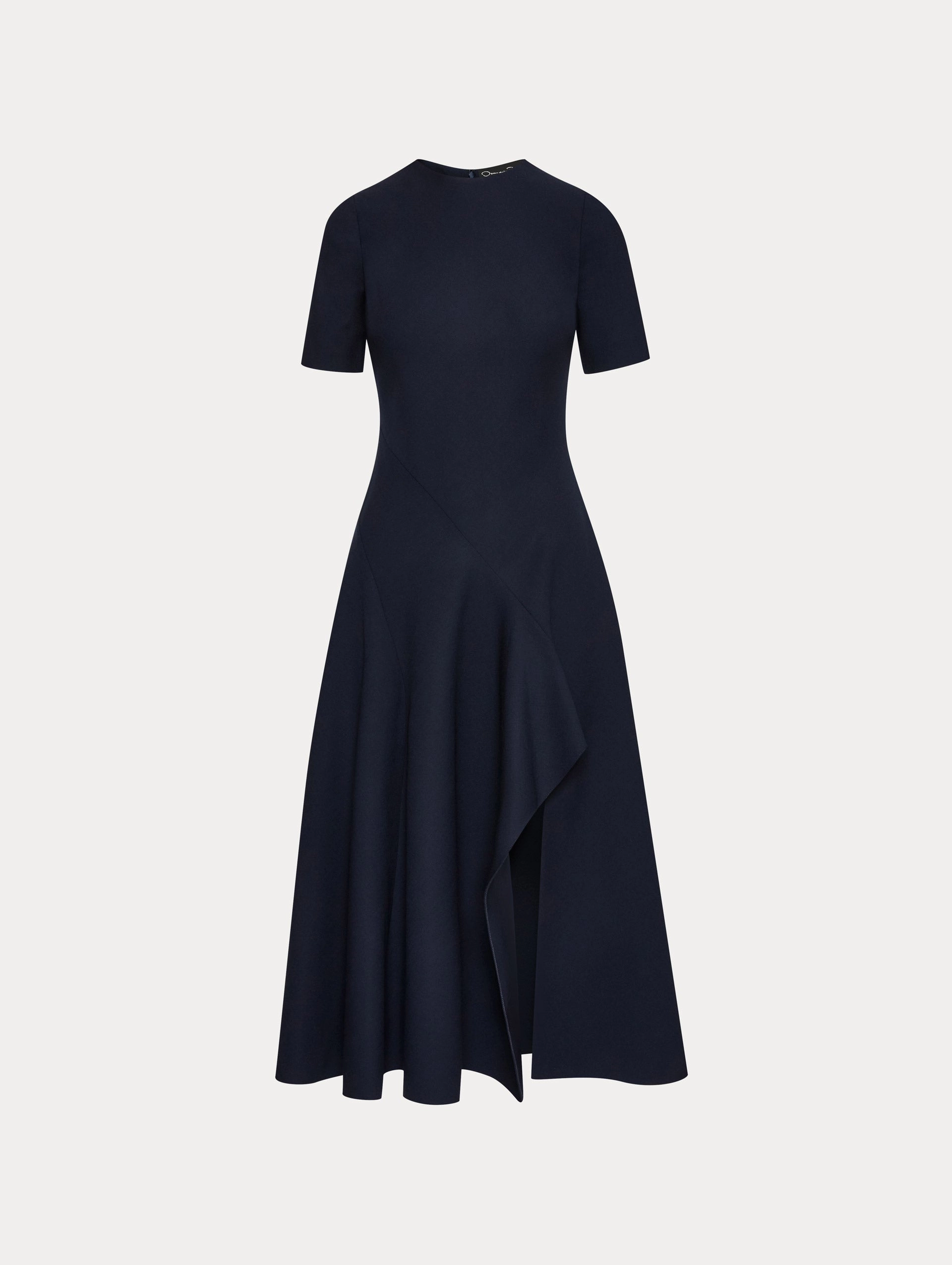 Wave Detail Midi Dress wrap dresses clearance