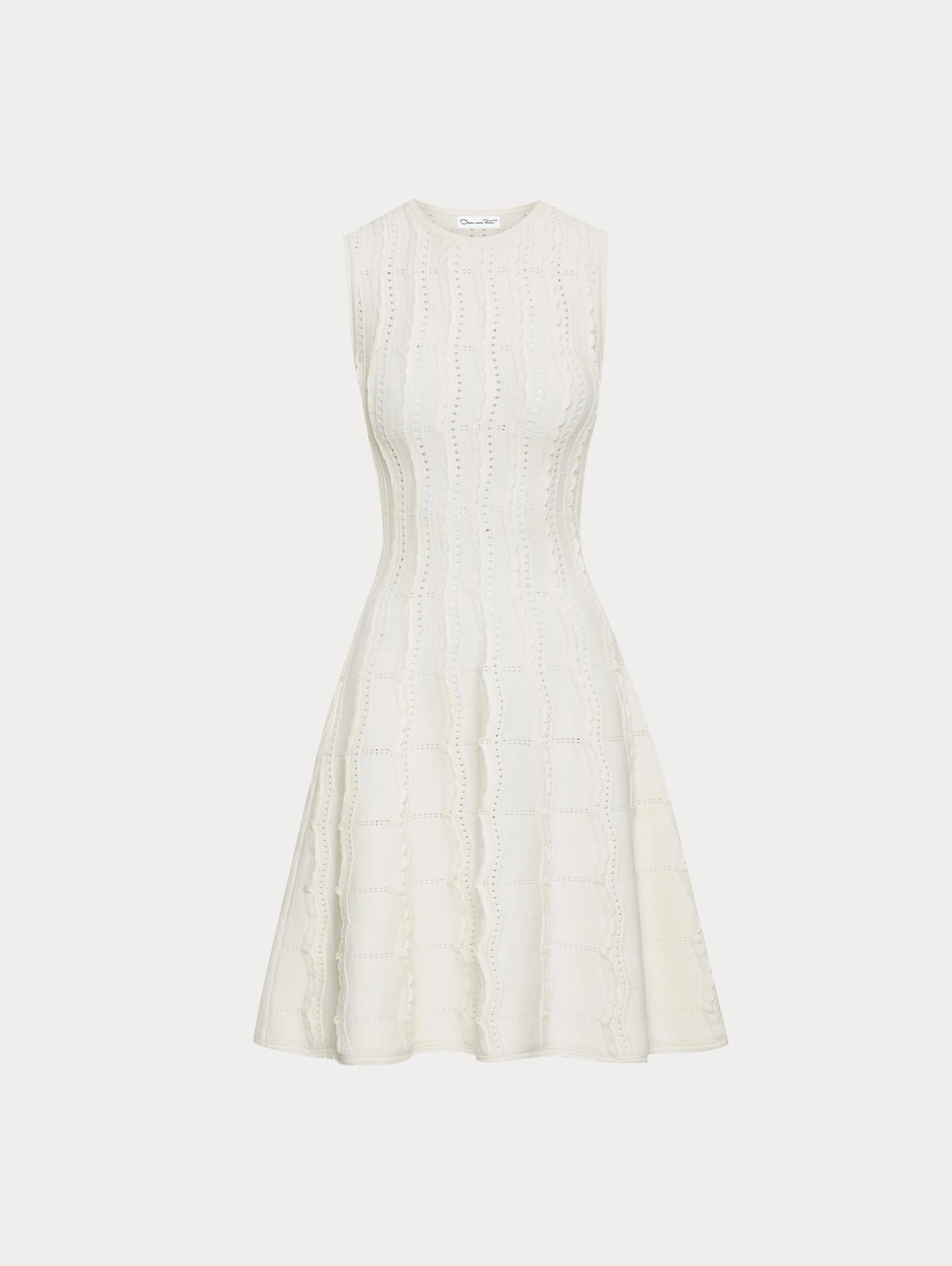 Wave Knit Fit & Flare Dress wrap dresses clearance
