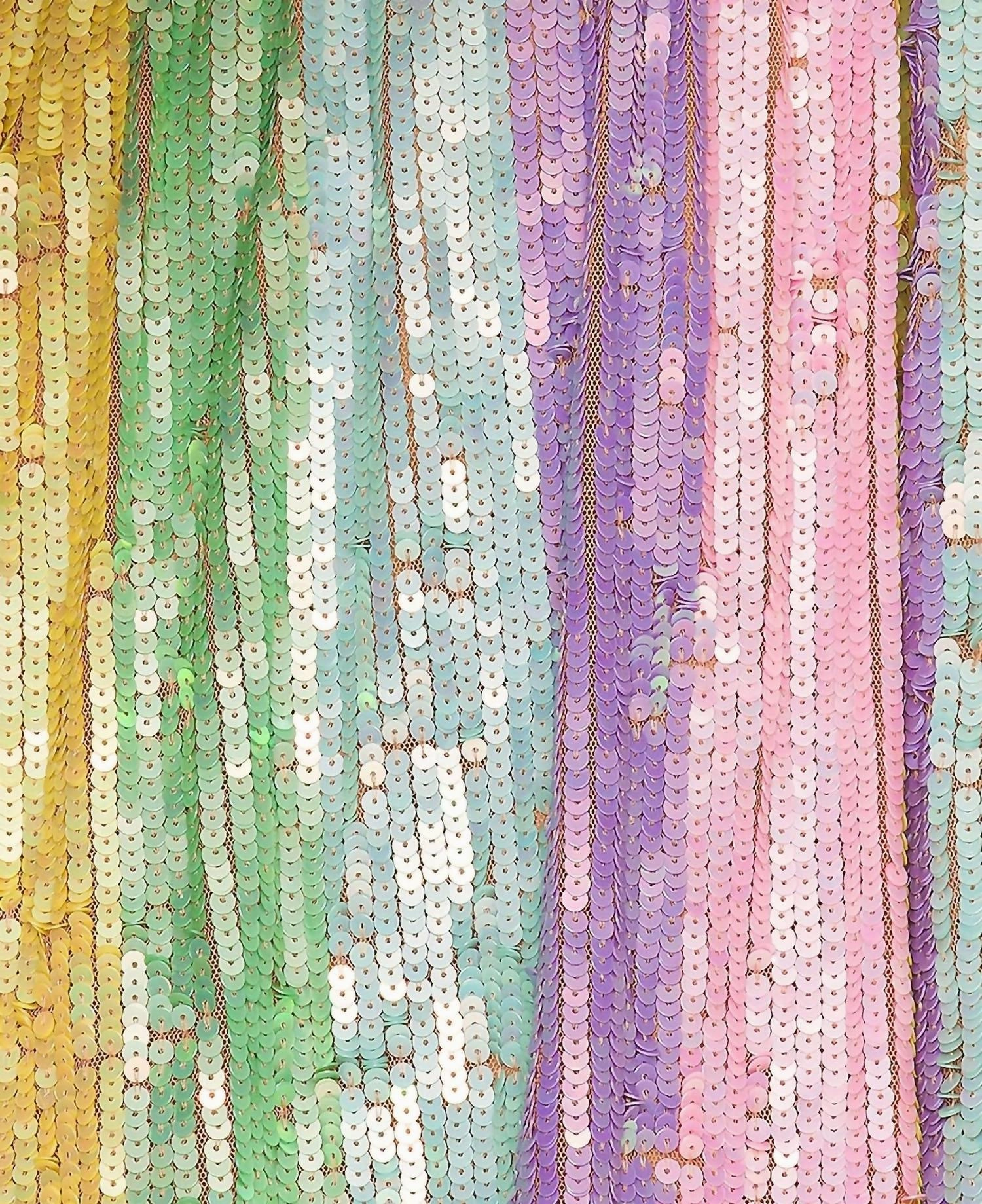 Wear Me Out Sequin Dress In Rainbow Stripe