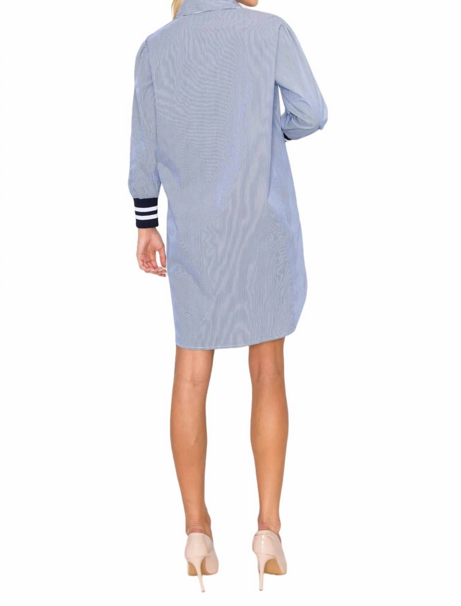 Weena Dress In Blue/white