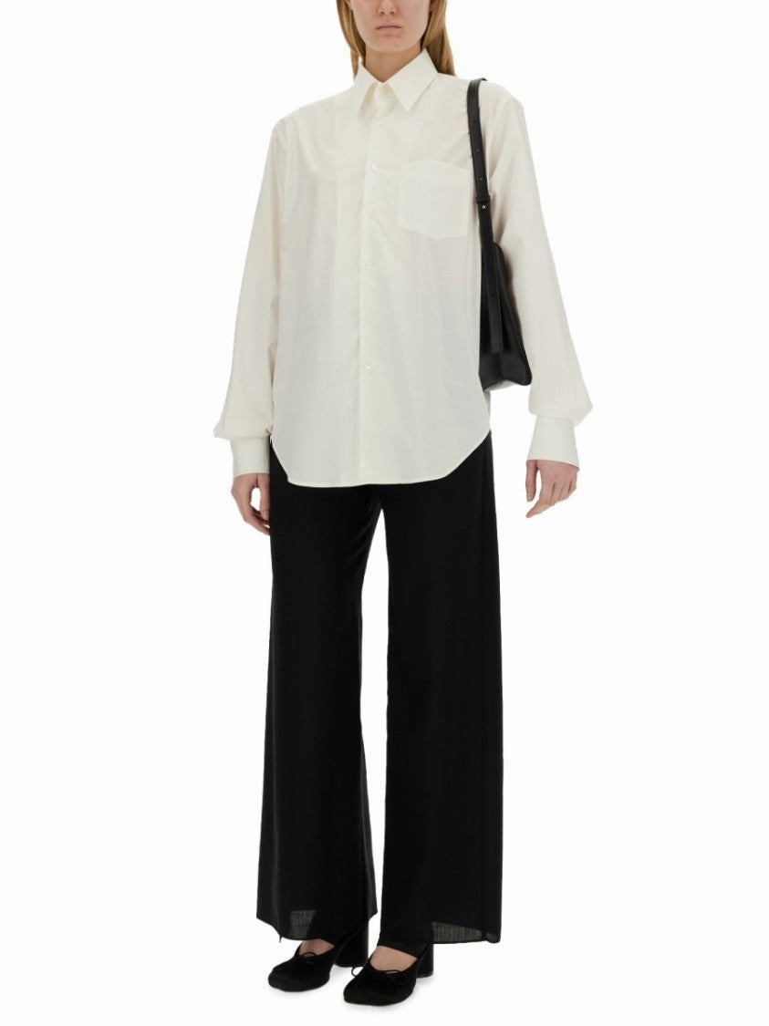 White Cotton Oversize Fit Shirt