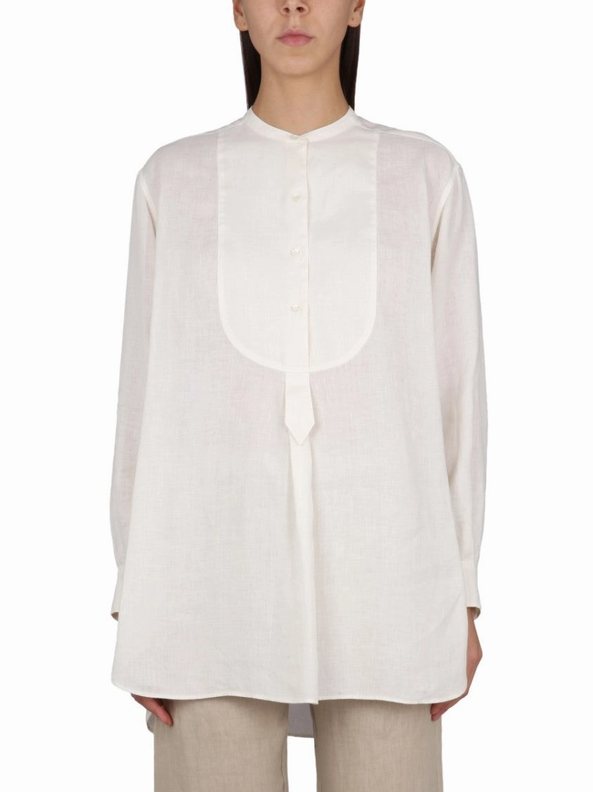 White Linen Tunic Shirt