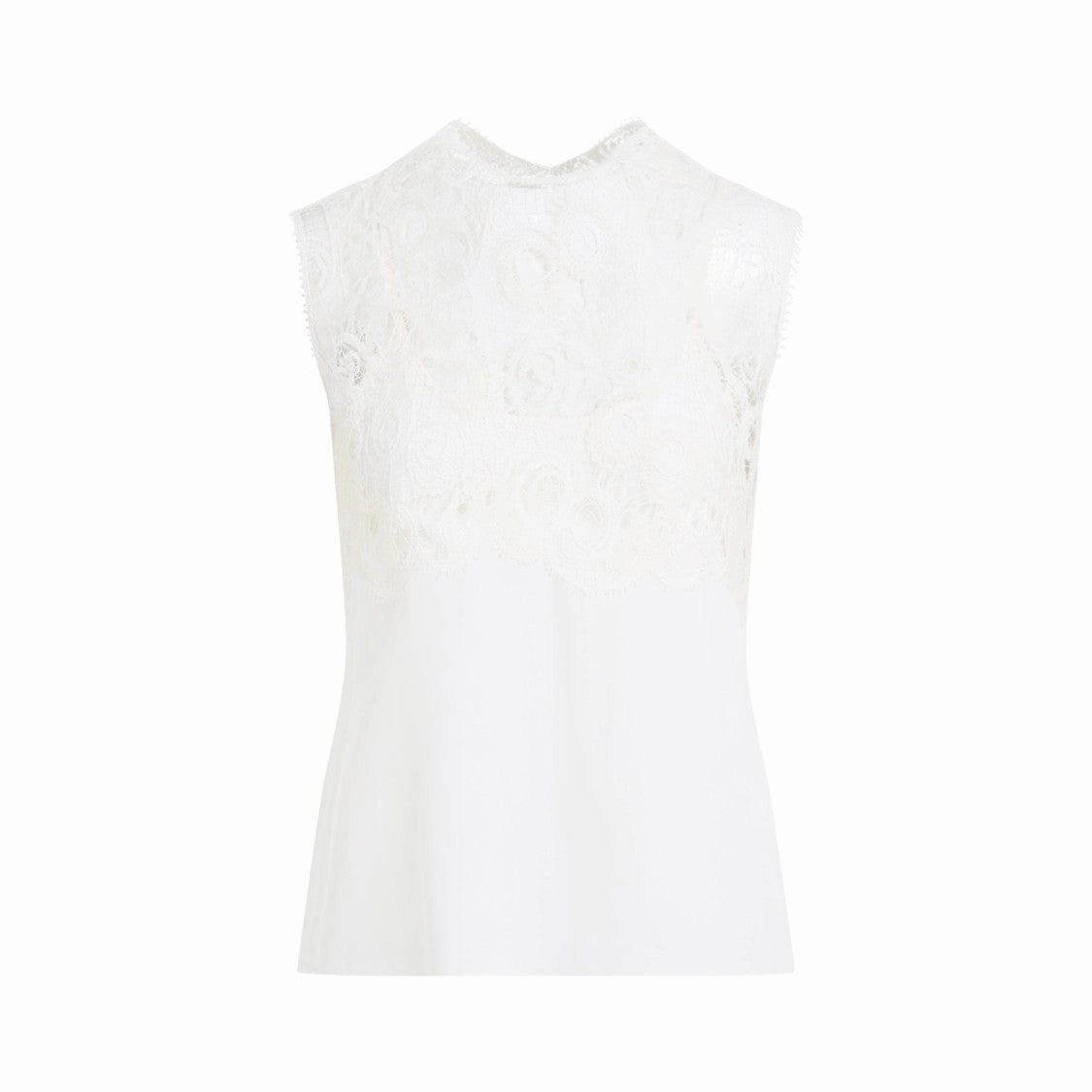 White Silk Top