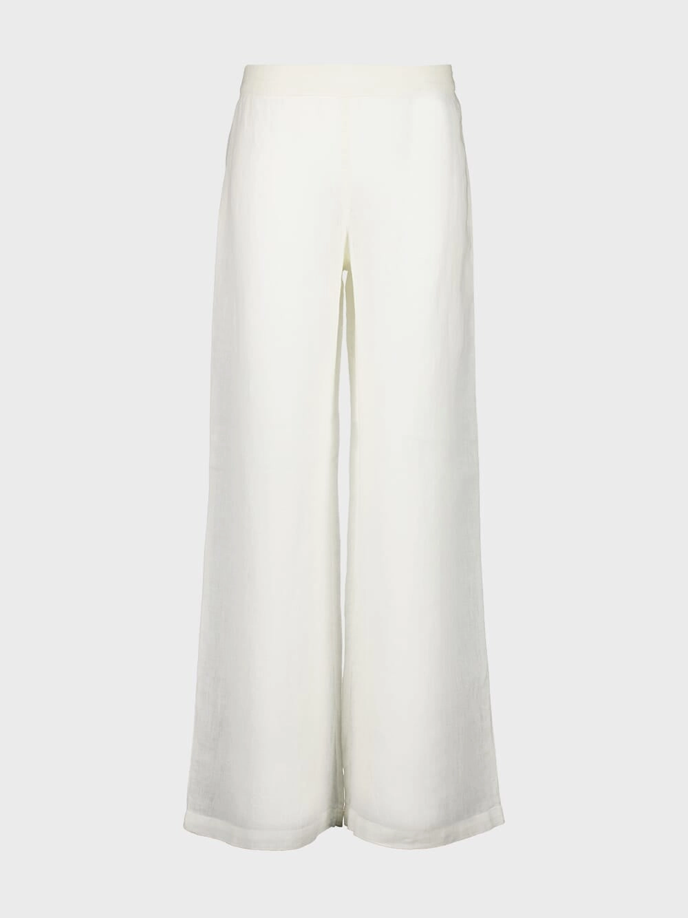 White Wide-Leg Linen Pants Bottoms Womens - leggings best deals