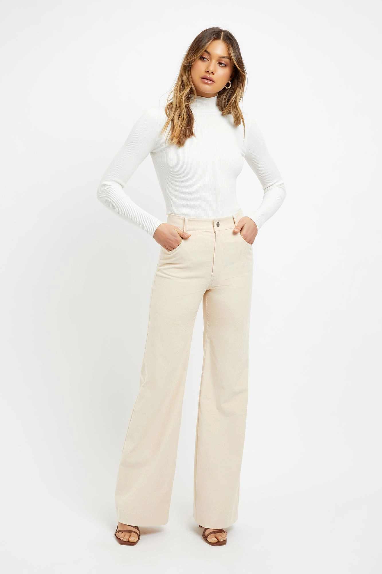 Wide Leg Cord Pant womens leggings best offer