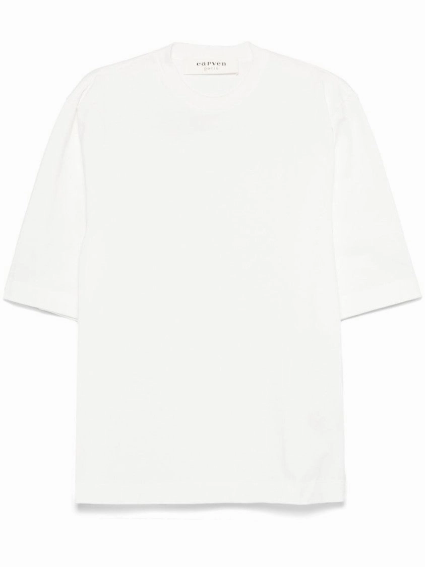 Wide-Sleeved Cotton Sweater With Subtle Branding